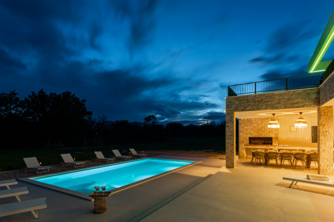 Außenbereich, Villa Wellbeing , Dalmatien, Kroatien Podstrana